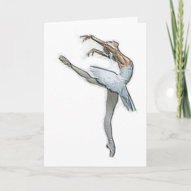 Inspirational Ballet Dancer Kort (Framsida)