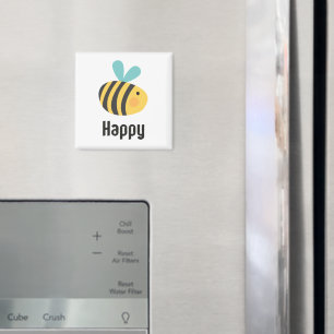 Inspirational Bee Lycklig Magnet