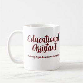 INSPIRATIONAL BERRY FÄRG TEXT Education Assistant Kaffemugg