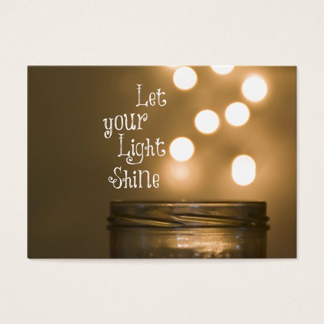 Inspirational Bible Verse Christian Quote Visitkort (Framsidan)