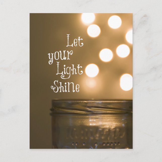Inspirational Bible Verse Christian Quote Vykort (Framsida)