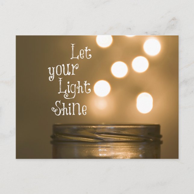 Inspirational Bible Verse Christian Quote Vykort (Framsida)