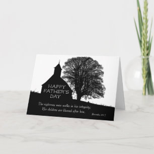 Inspirational Bible Verse Fars dag Church Kort