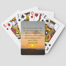 Inspirational Bible Verse Jeremiah 29:11 Christian Casinokort