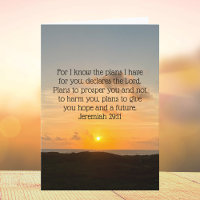 Inspirational Bible Verse Jeremiah 29:11 Soluppgån