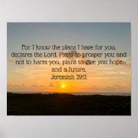 Inspirational Bible Verse Jeremiah 29:11 Soluppgån