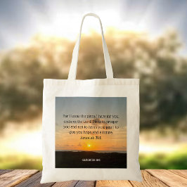 Inspirational Bible Verse Jeremiah 29:11 Sunset Tygkasse