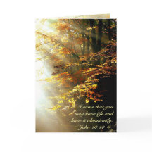 Inspirational Bible Verse John 10 10 Höst löv