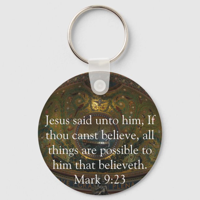 Inspirational Bible Verse Nyckelring (Framsida)