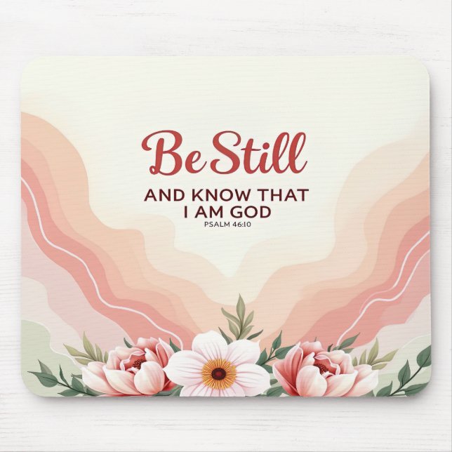 Inspirational Bible Verse/Scripture Mousepad Musmatta (Framsidan)