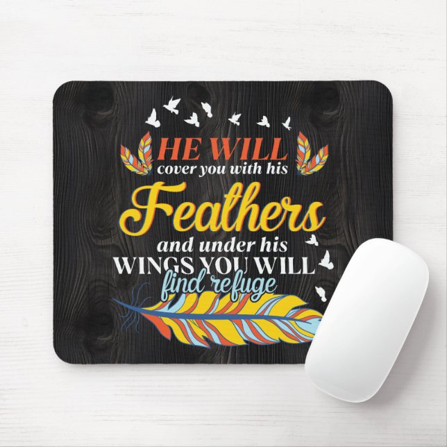 Inspirational Bible Verse/Scripture Mousepad Musmatta (Med mus)