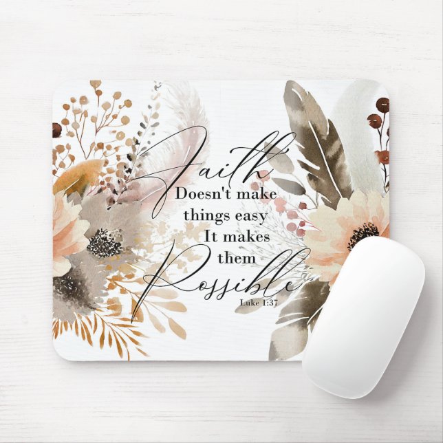 Inspirational Bible Verse/Scripture Mousepad Musmatta (Med mus)