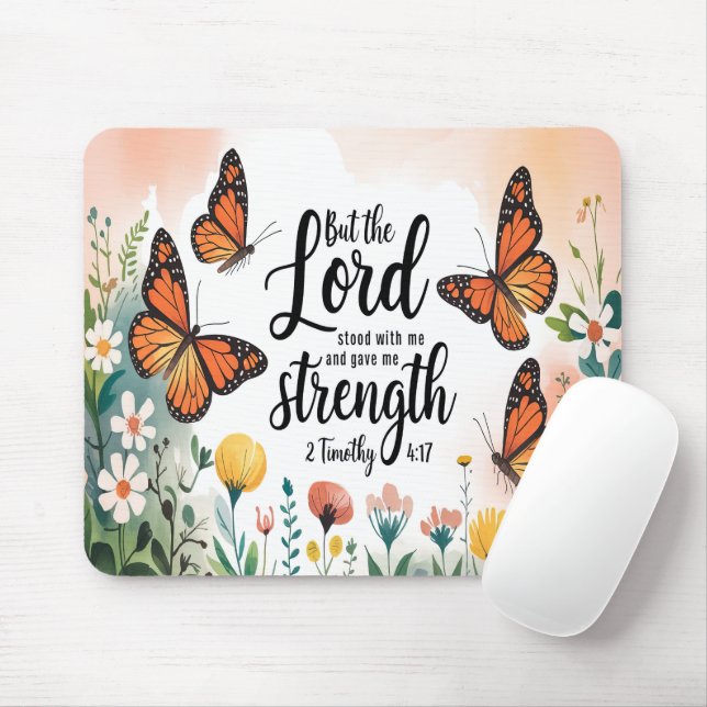 Inspirational Bible Verse/Scripture Mousepad Musmatta (Med mus)