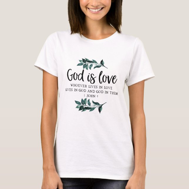 Inspirational Bible Verse T Shirt (Framsida)