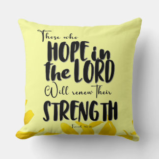 “Inspirational Bible Verse Throw Pillow – Faith-In Kudde