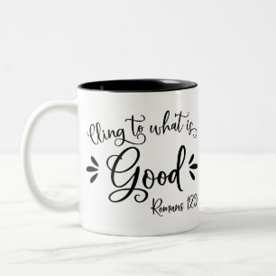 Inspirational Bible Verses - Romans 12:9 Två-Tonad Mugg