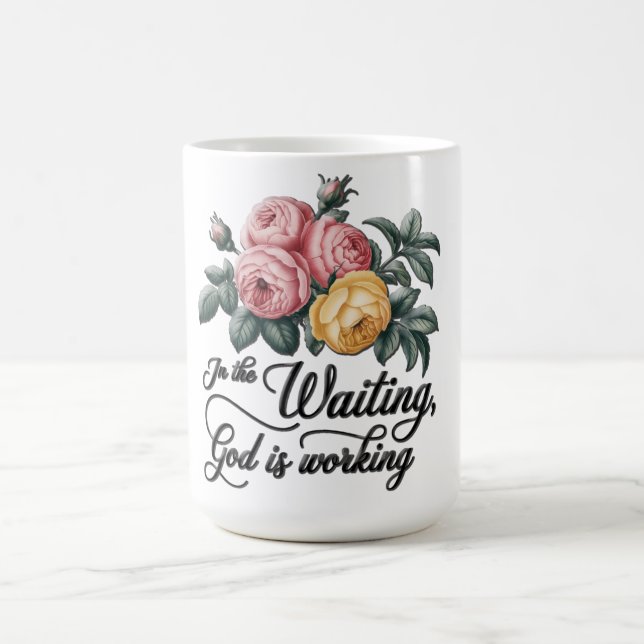 Inspirational Blommigt Kor /Scripture Kaffemugg (Center)