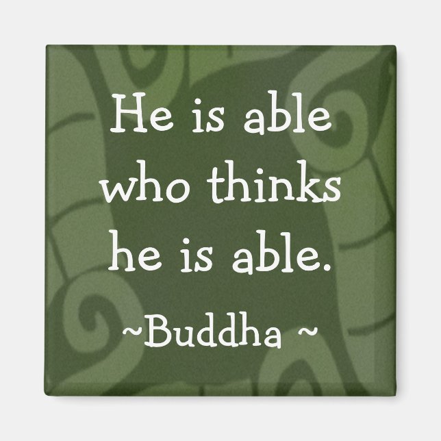 Inspirational Buddha-citattecken Magnet-1 Magnet (Framsidan)