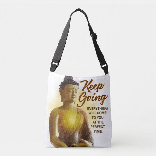 Inspirational Buddha - Motivational Tote Bag Axelväska (Framsida)