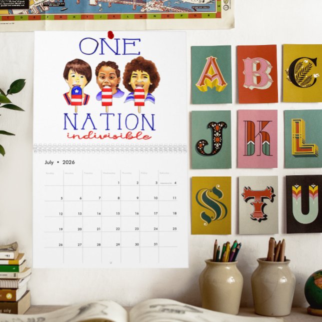 Inspirational Calendar Barnwood Ljus Kalender (Skapare uppladdad)