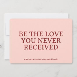 Inspirational Card Custom Self Love Gift for Women Julkort