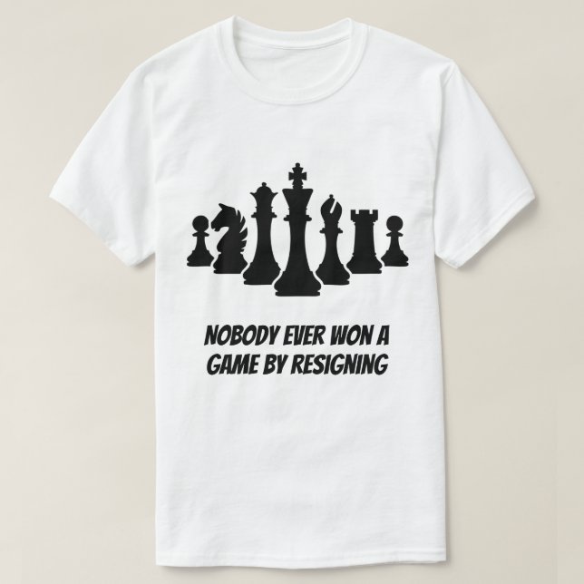 Inspirational Chess citerar Male T-shirt (Design framsida)