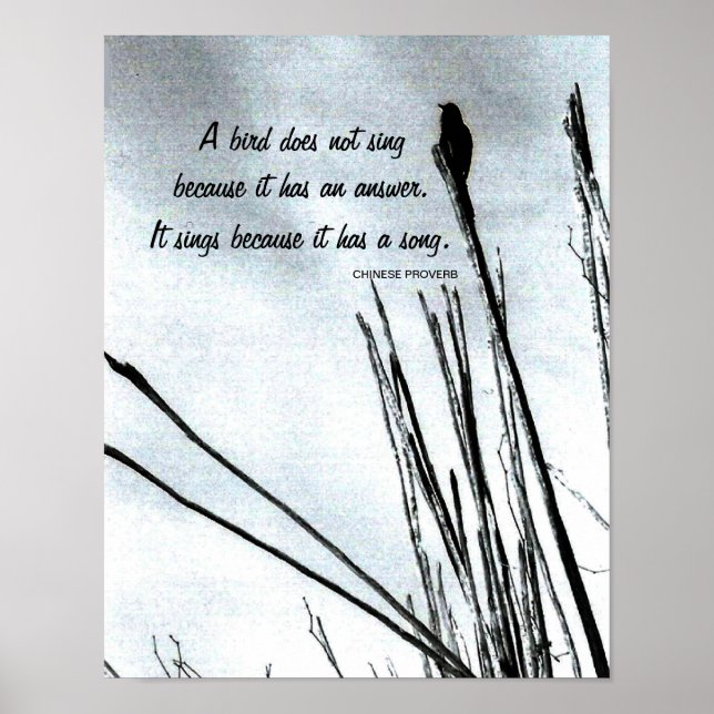 Inspirational Chinese Proverb Poster (Framsidan)