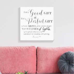 Inspirational Christian Bible Verse Canvastryck