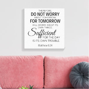 Inspirational Christian Bible Verse Canvastryck