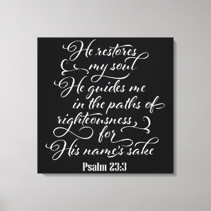 Inspirational Christian Bible Verse Canvastryck
