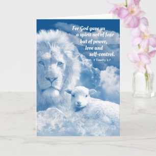 Inspirational Christian Bible Verse for Strength Kort