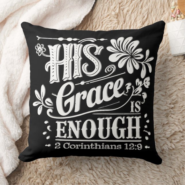 Inspirational Christian Bible Verse Kudde (Filt)