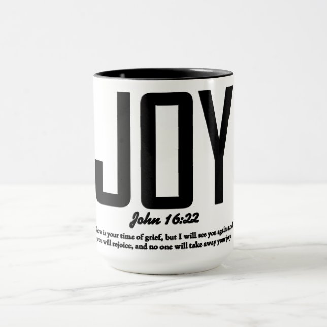Inspirational Christian Bible Verse Mugg (Center)