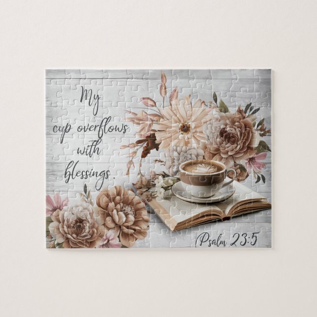 Inspirational Christian Bible Verse Pussel (Horisontell)