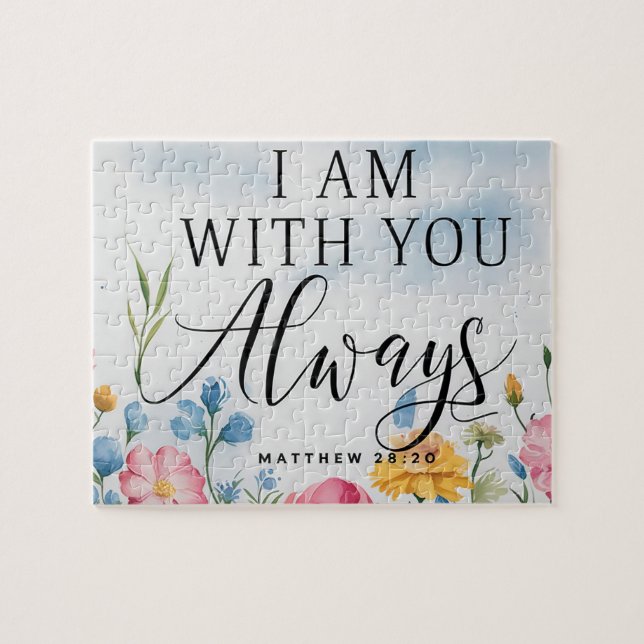 Inspirational Christian Bible Verse Pussel (Horisontell)