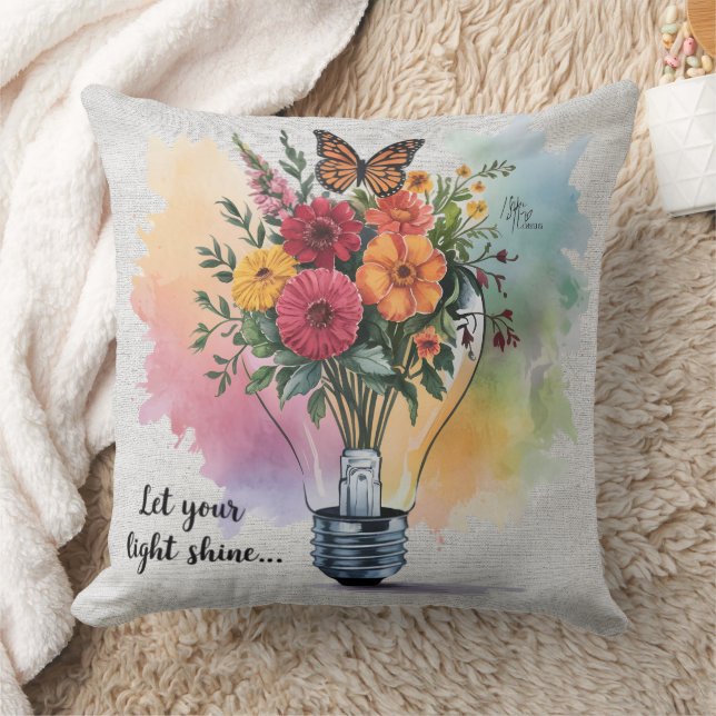 Inspirational Christian Bible Verse /Scripture Kudde (Filt)