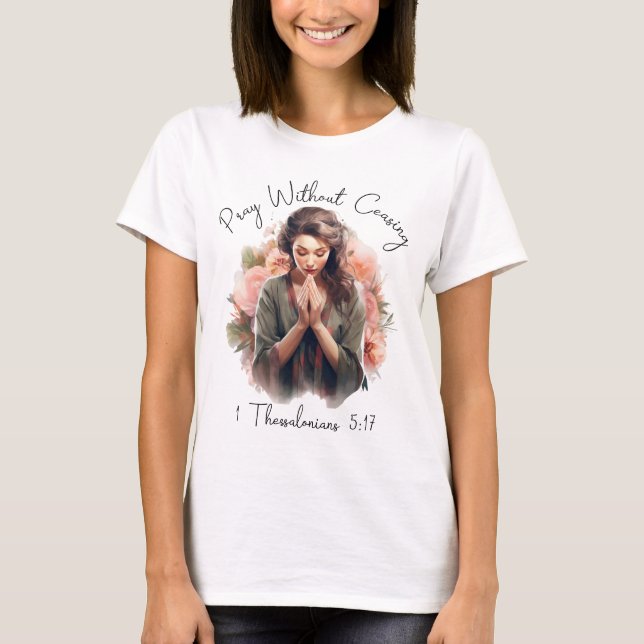 Inspirational Christian Bible Verse T Shirt (Framsida)