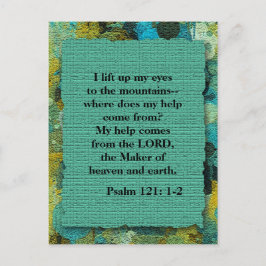 Inspirational Christian Bible Verse-vykort Vykort