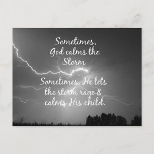 Inspirational Christian Encouragement Gud Quote Vykort