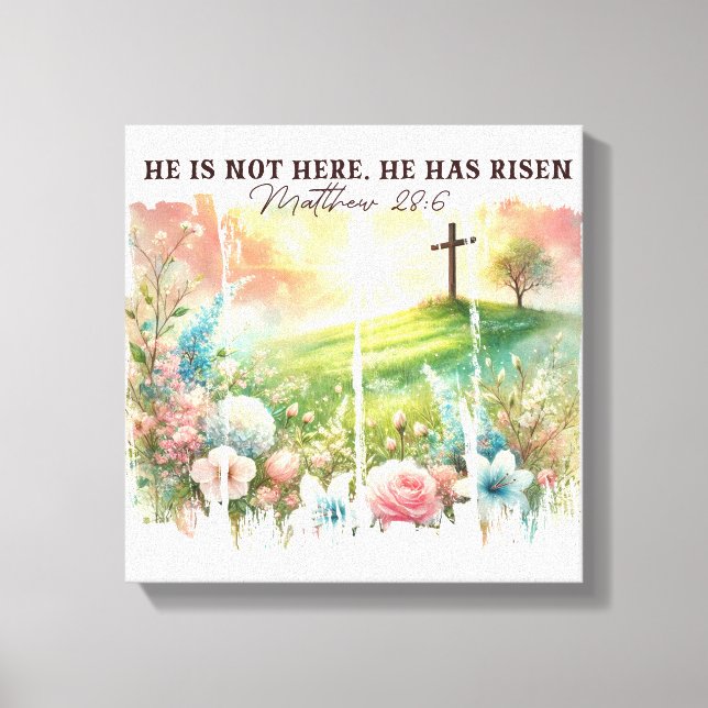 Inspirational Christian Påsk Canvastryck (Framsida)