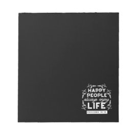 Inspirational Christian Quote from Proverbs 15:15 Anteckningsblock