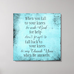 Inspirational Christian Quote Message Canvastryck