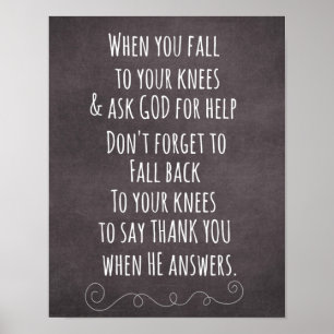 Inspirational Christian Quote Message Poster