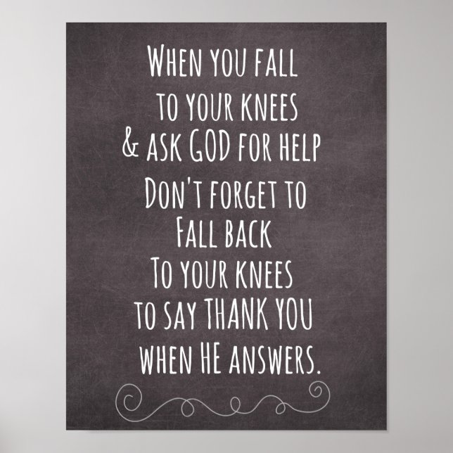 Inspirational Christian Quote Message Poster (Framsidan)