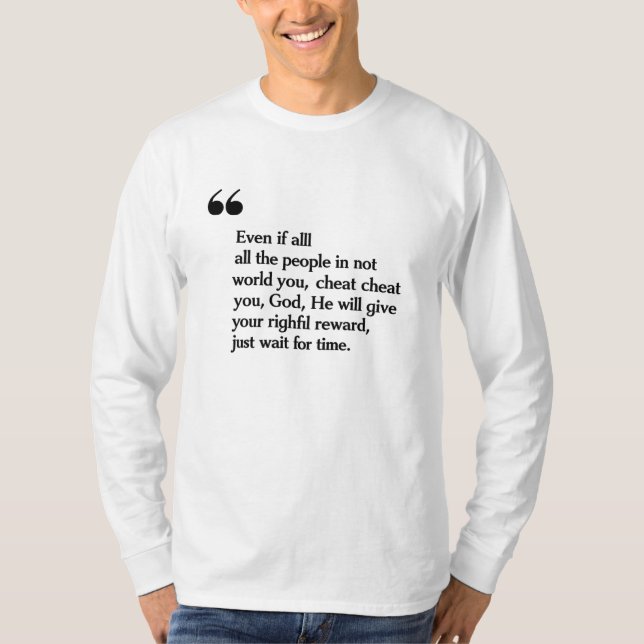 Inspirational Christian Quote T-Shirt (Framsida)