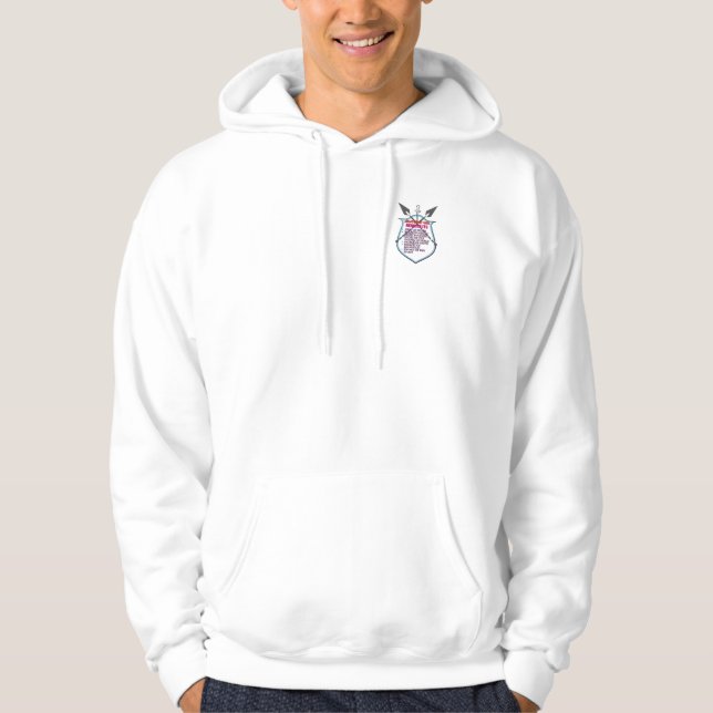Inspirational Christian T-Shirt Upliiting Faith Hoodie (Framsida)