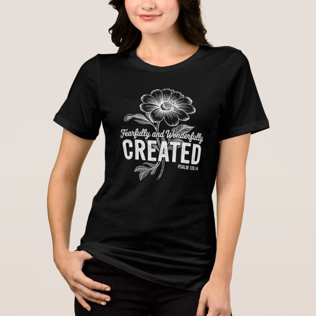 Inspirational Christian Verse T Shirt (Framsida)