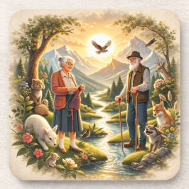 Inspirational Coaster “Growing Old Is a Privilege Underlägg