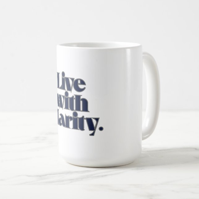 Inspirational Coffee Mug – Modern Minimalist Kaffemugg (Framsida höger)