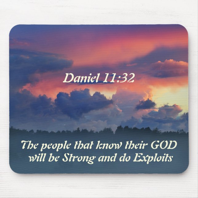 Inspirational Daniel 11:32 Bible Verse Musmatta (Framsidan)